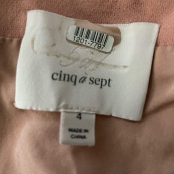 Cinq A Sept Luna Bloom pink strapless midi cocktail dress size 4. - Picture 5 of 5